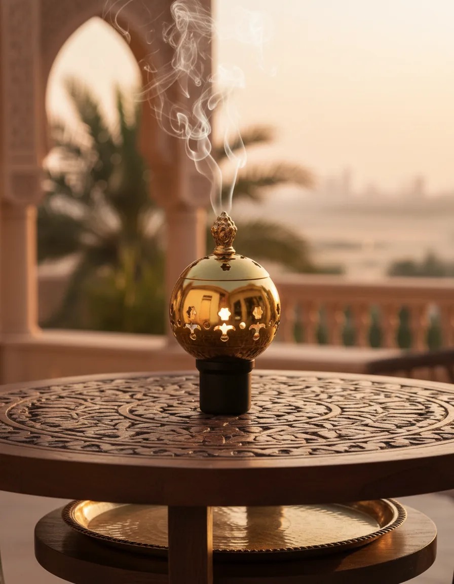 Gold sphere burner