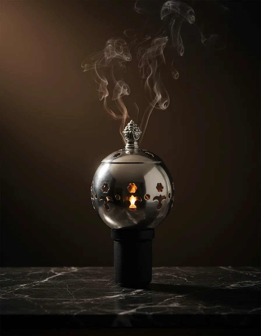 Silver sphere burner